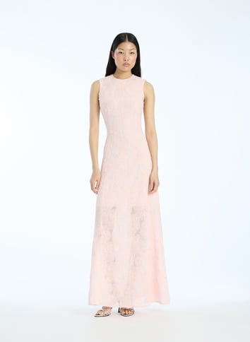 Sleeveless jacquard maxi dress ROTATE Purple